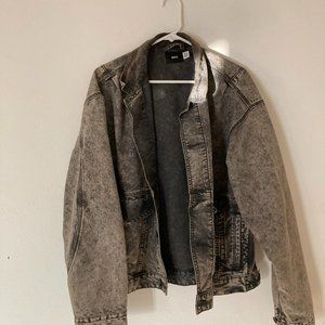 BDG Distressed Grey/Light Black Jean Jacket